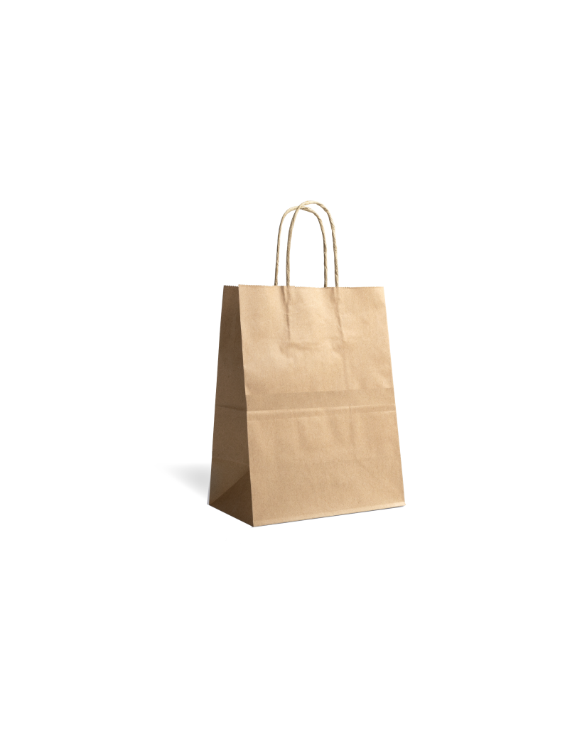 Tasche mit gedrehtem Griff - Kraft S ohne Aufdruck