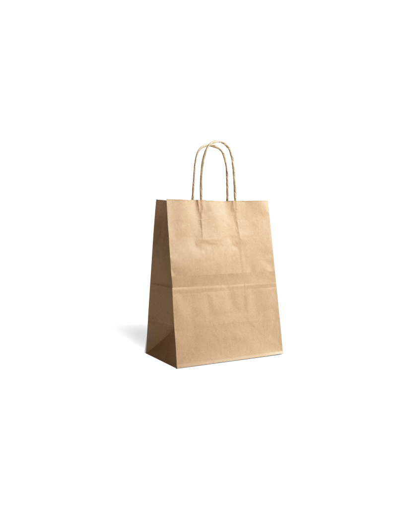 Twisted handle bag - Kraft S without print
