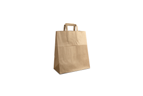 Flat handle bag - Kraft L without print