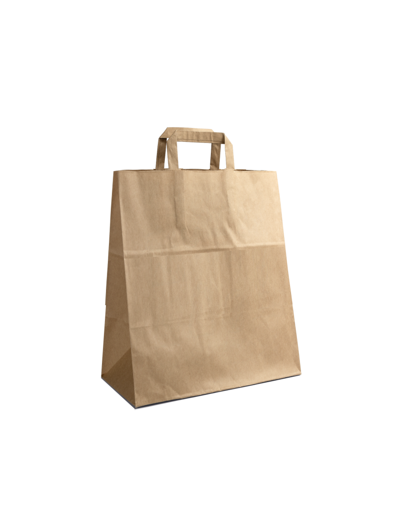 Flat handle bag - Kraft L without print