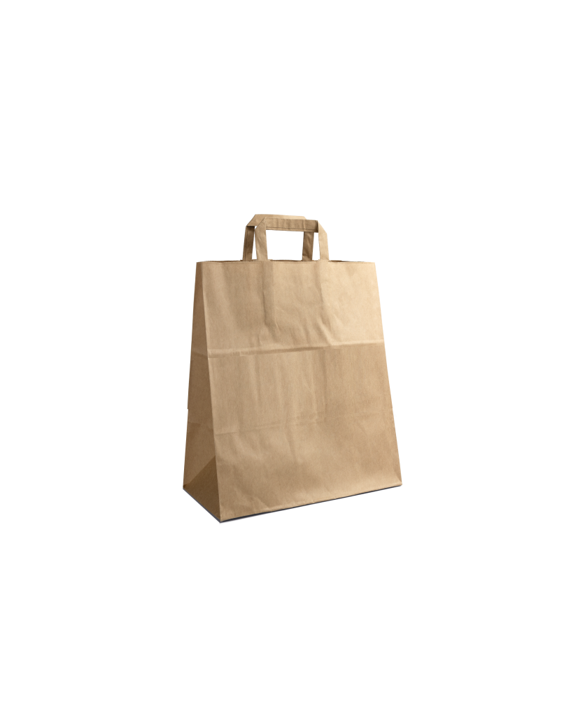 Flat handle bag - Kraft L without print