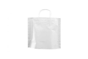 Paper carrier bag - White M unprinted