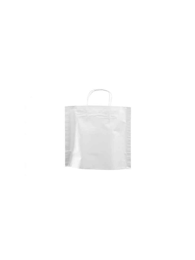 Paper carrier bag - White M unprinted