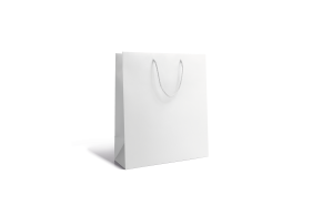 Bolsa de papel de lujo - Blanca S sin impresión