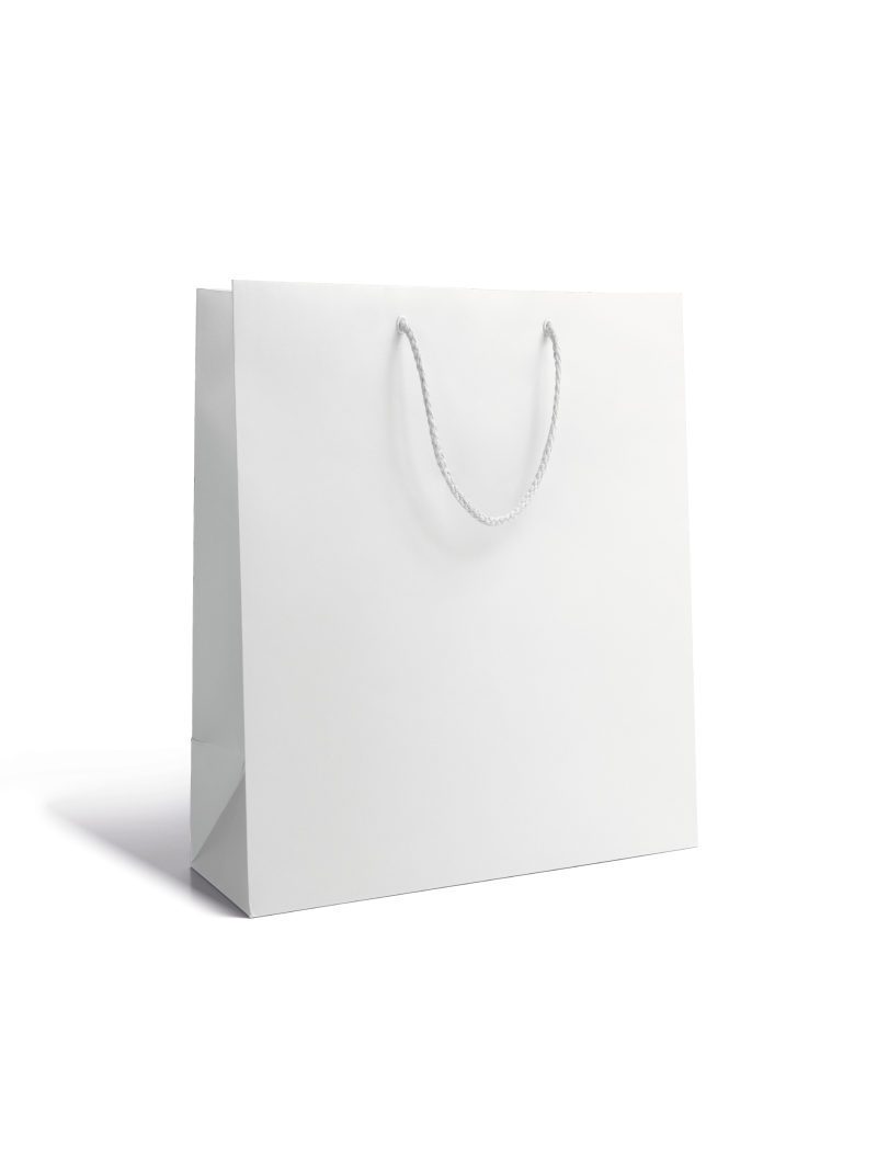 Sac papier Luxe - Blanc S sans impression