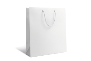 Luxury paper bag - White M unprinted