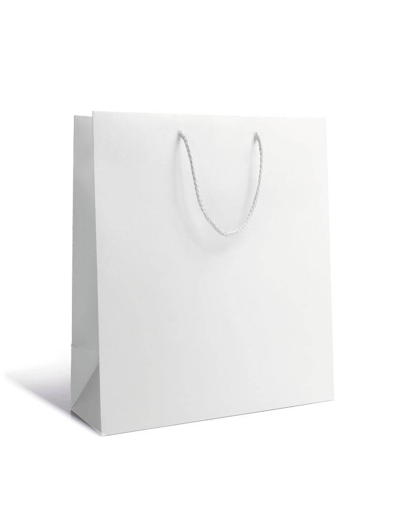 Bolsa de papel de lujo - Blanca M sin impresión