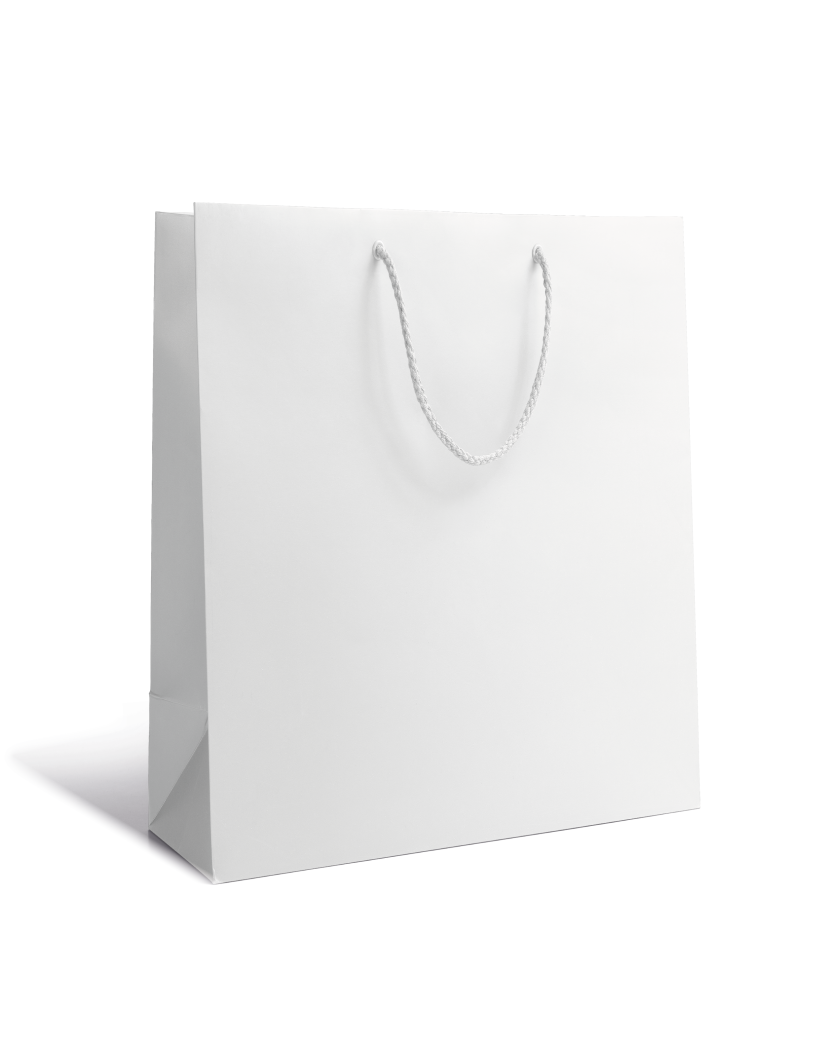 Sac papier Luxe - Blanc M sans impression