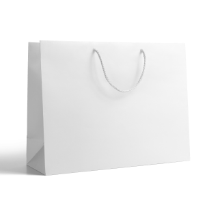 Luxe papieren Tas - Wit L Blanco