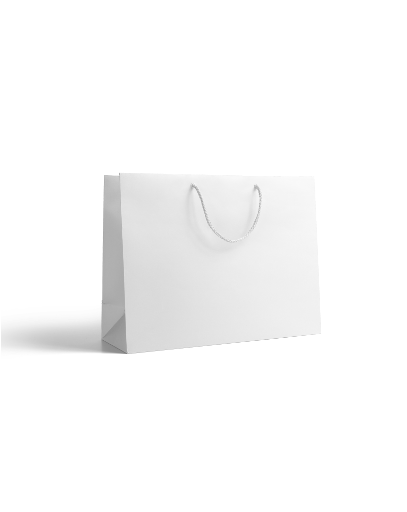 Bolsa de papel de lujo - Blanca L sin impresión