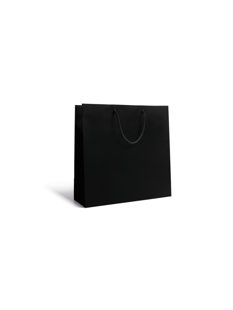 Paper bag Luxe - Black XS without print