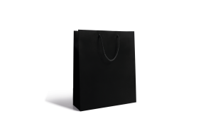 Bolsa de papel de lujo - Negra S sin impresión