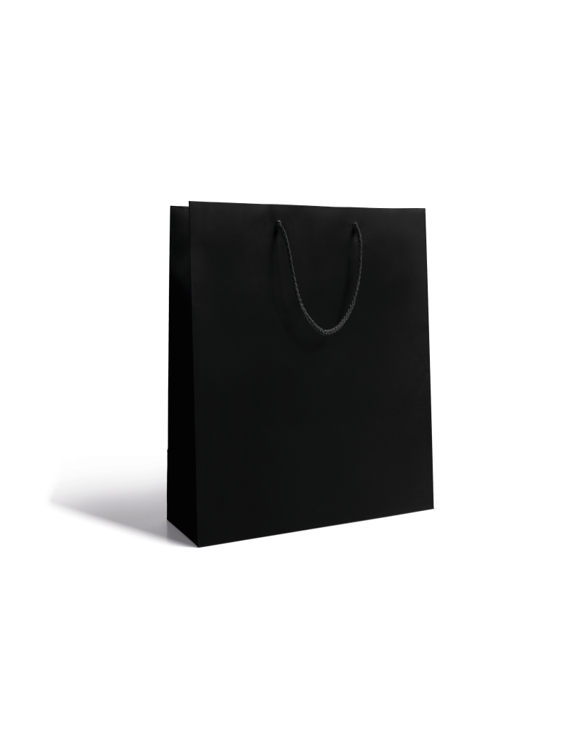 Bolsa de papel de lujo - Negra S sin impresión