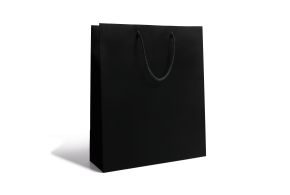 Bolsa de papel de lujo - Negra M sin impresión