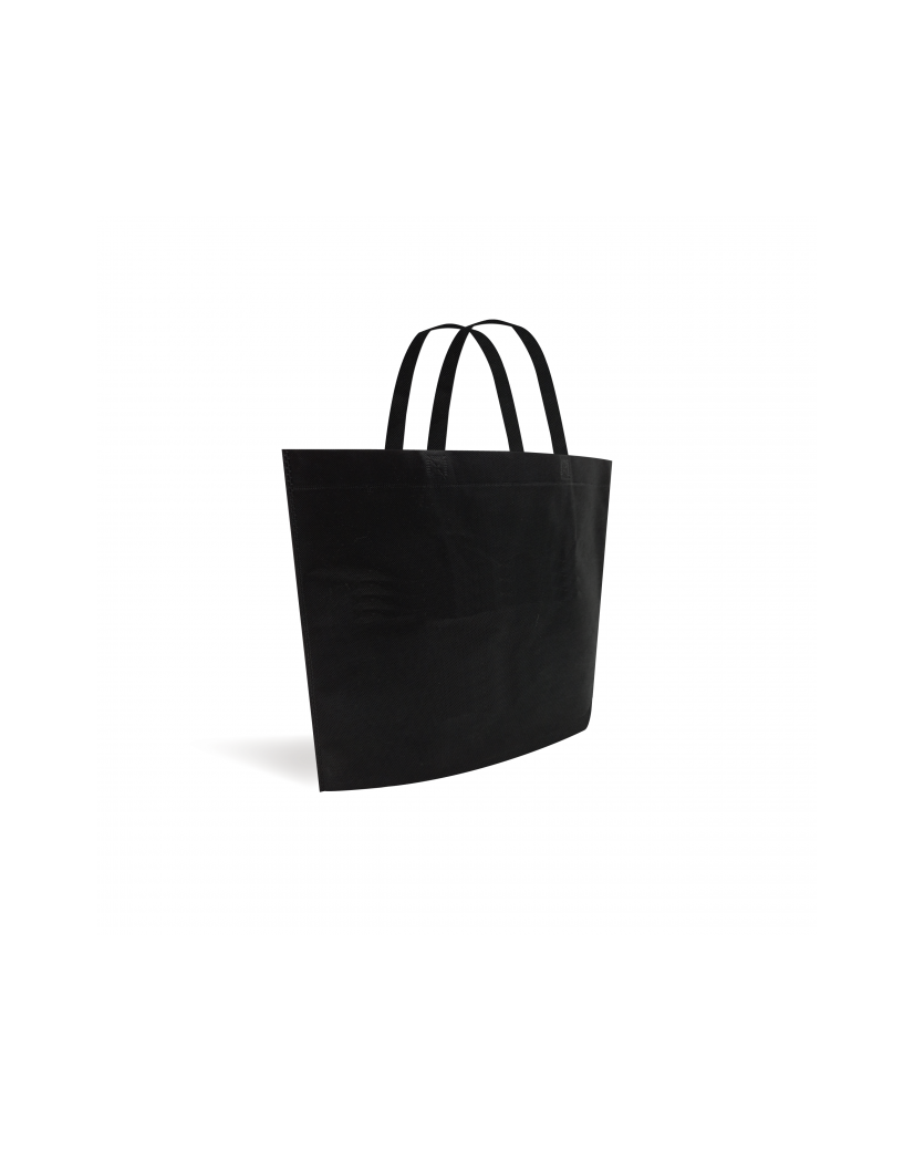 Non-woven bag boat style - Black M without print