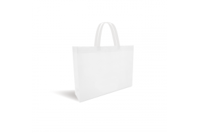 Non-woven fabric bag - White without print