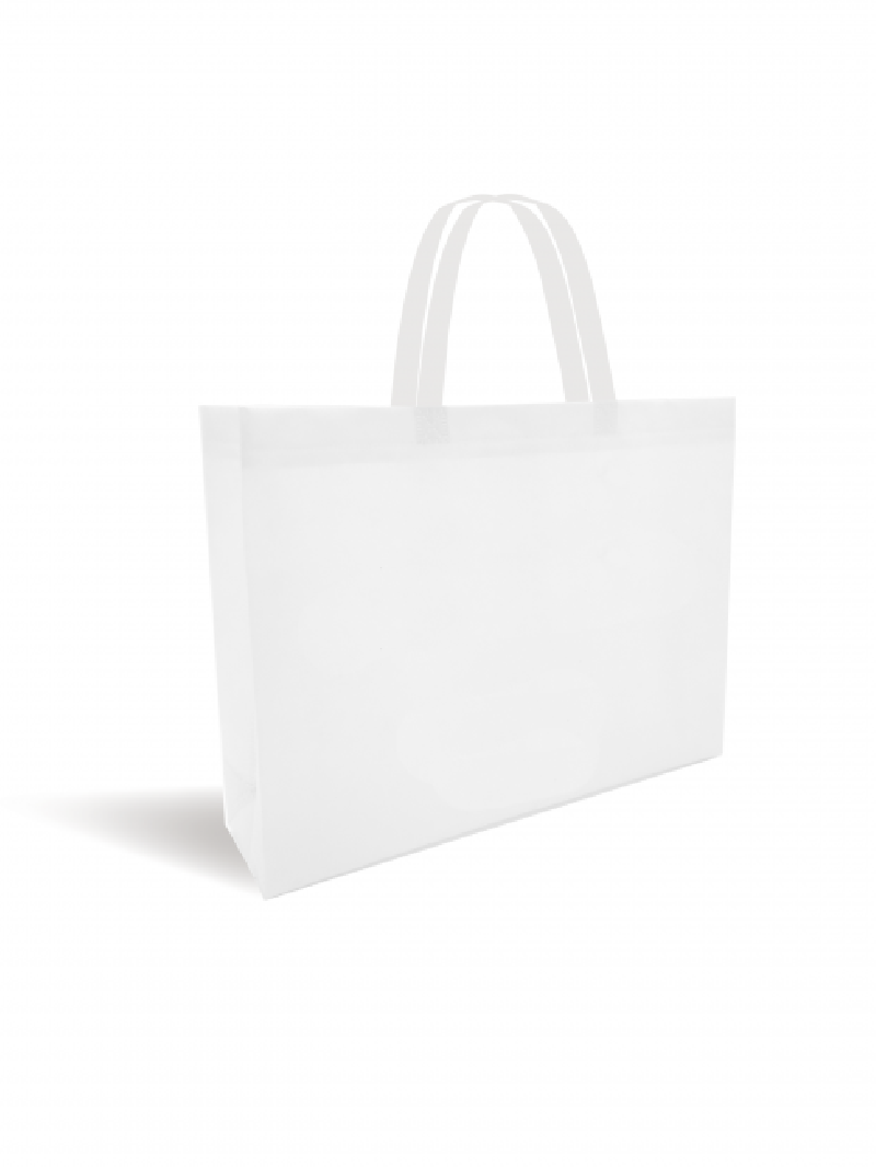 Non-woven fabric bag - White without print