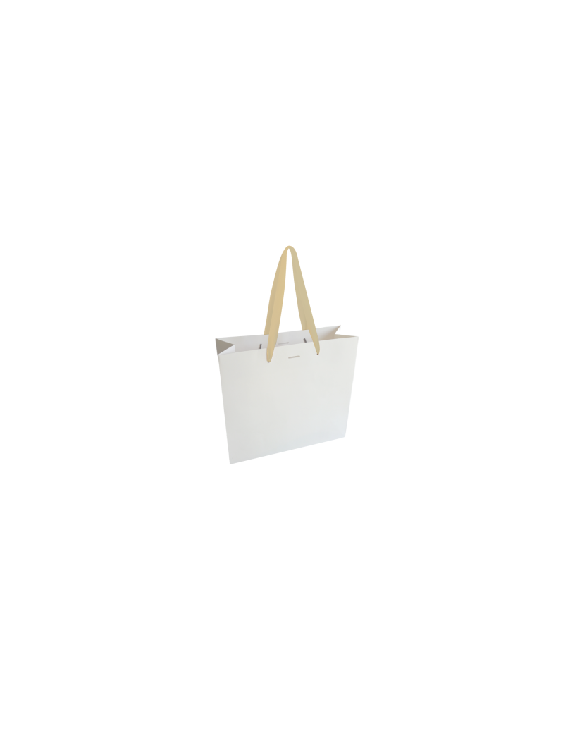 Sac papier Luxe - Blanc XS