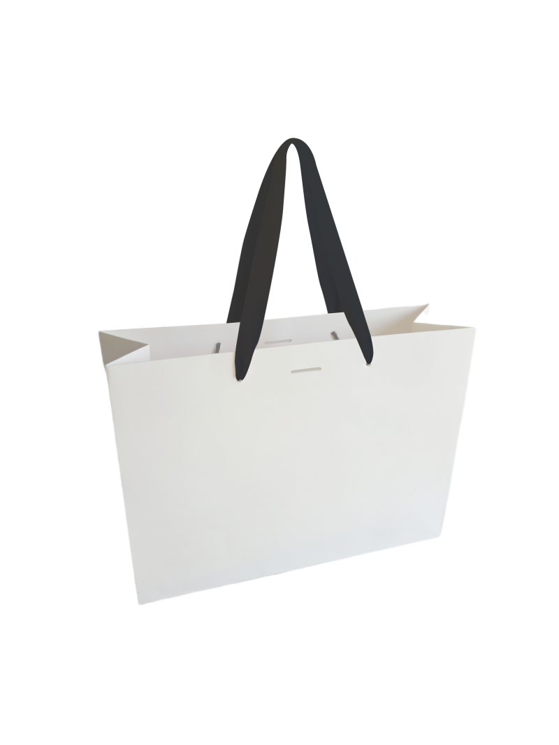 Luxe paper bag - White L