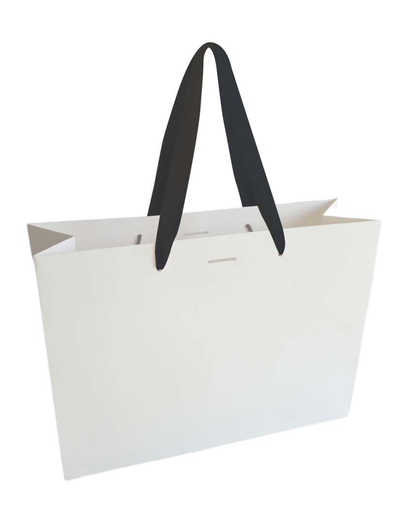 Luxe paper bag - White L