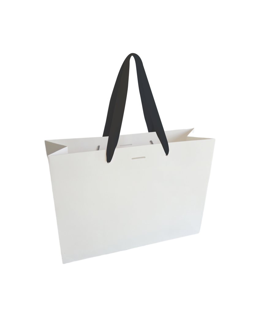 Luxe paper bag - White L