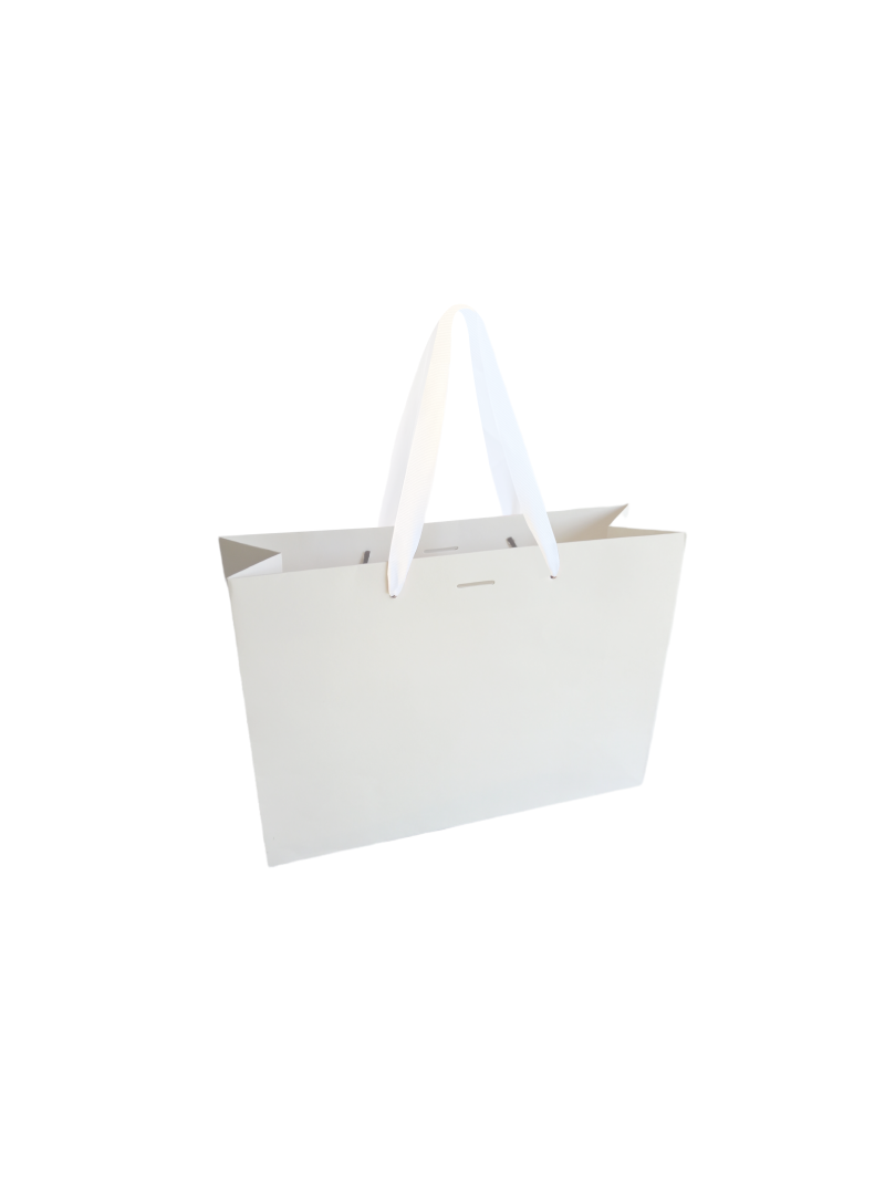 Luxury paper bag - White M