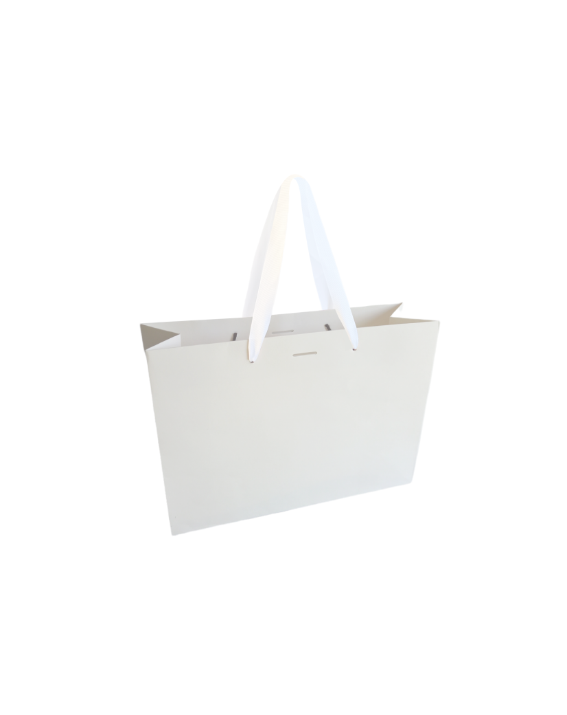 Luxury paper bag - White M