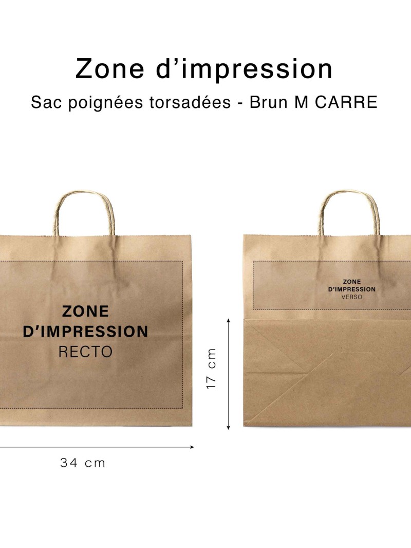 Twisted handle bag - Kraft M HAUT