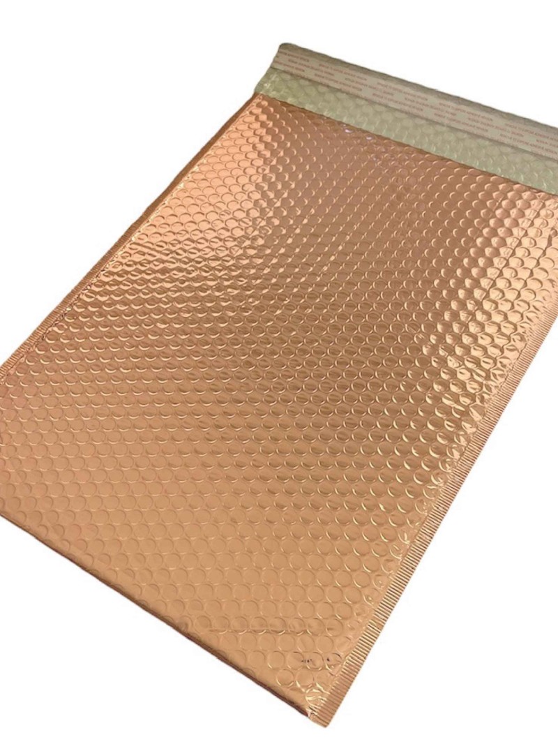 Bubble pouch - Rose gold L