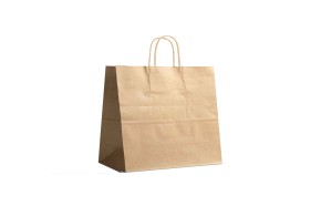 Twisted handle bag - Kraft M HORIZONTAL without print