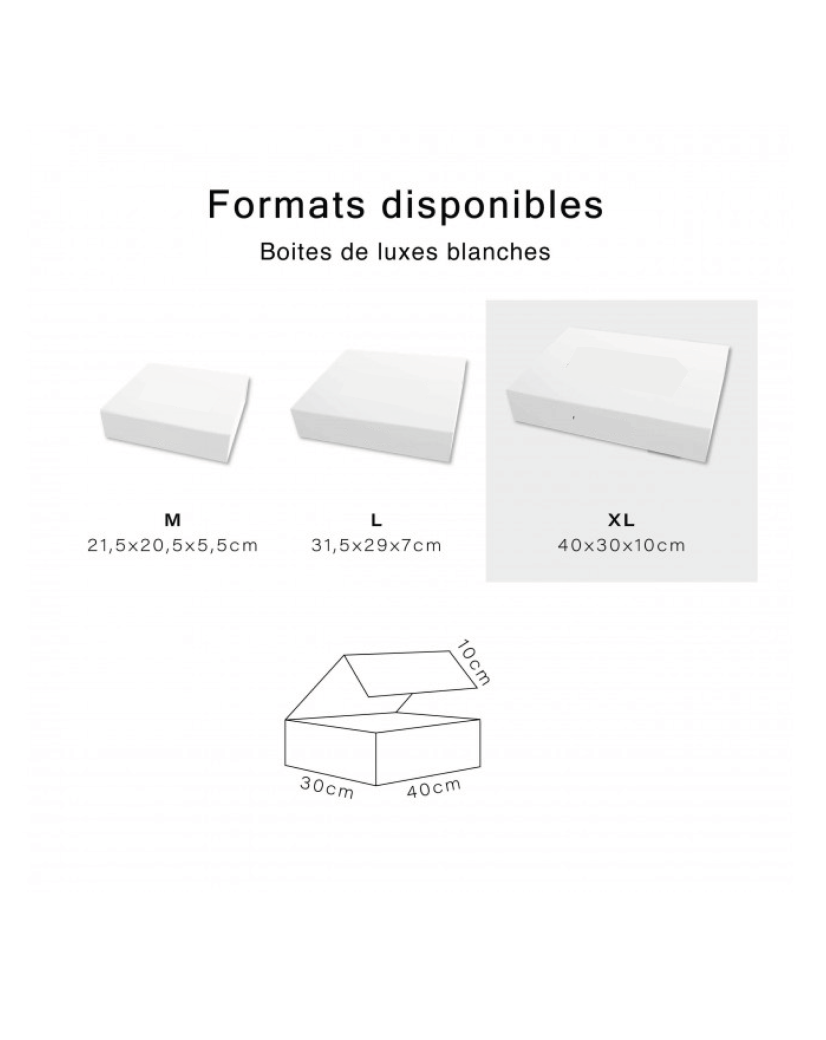 Luxury Box - White XL without print