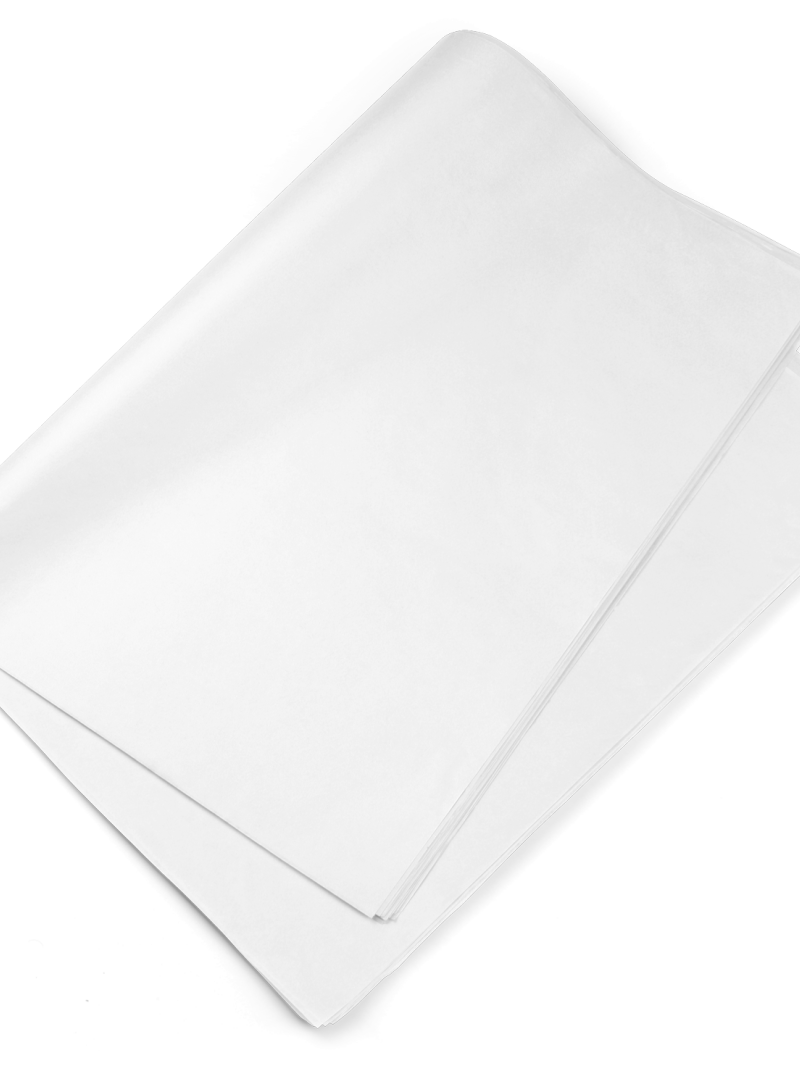 6 feuilles de papier de soie blanc 50 x 70