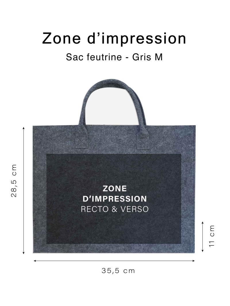 SAC GRENOBLE - GRIS - M (35,5x11x28,5cm)