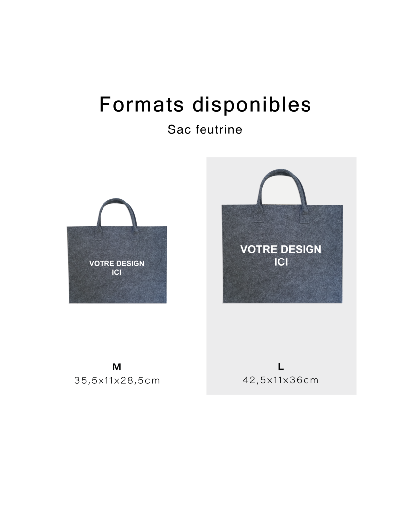 SAC GRENOBLE - GRIS - L (42,5x11x36cm)