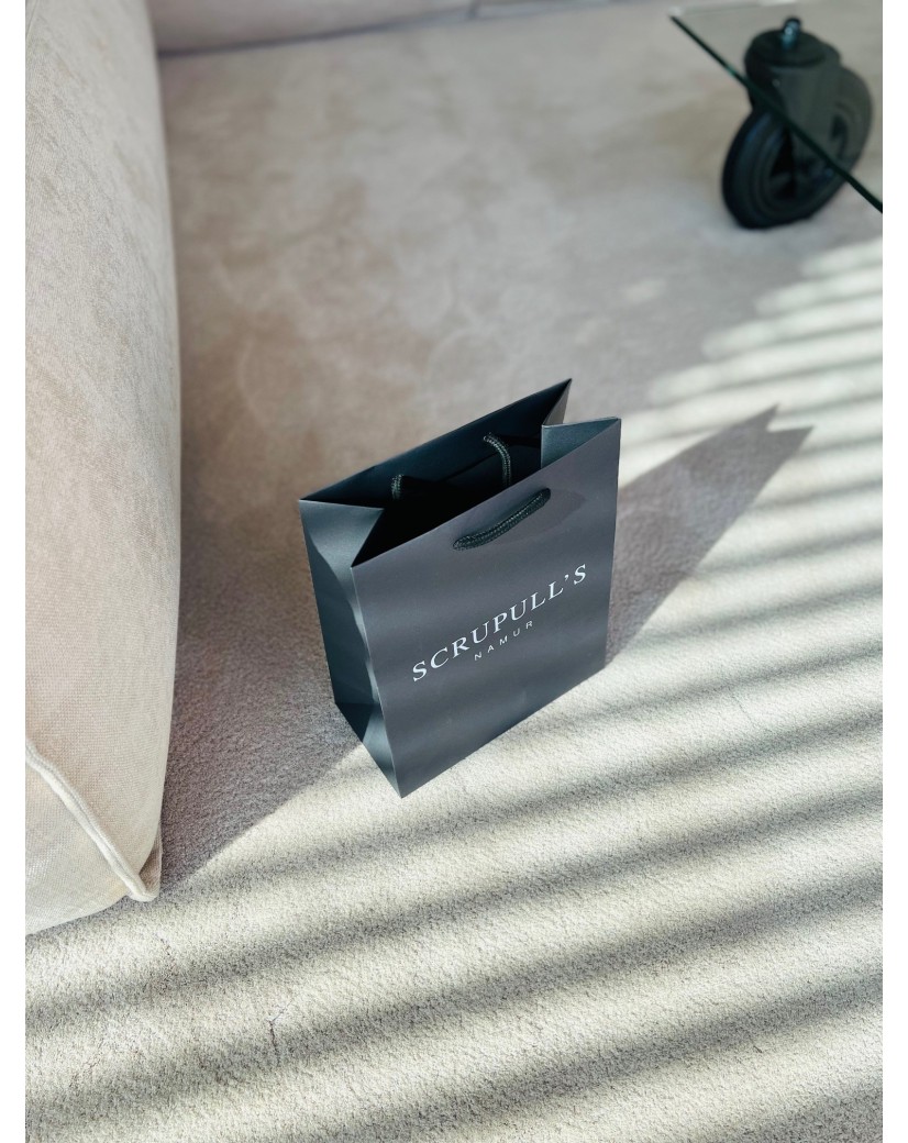 Luxe papieren tas - Zwart S