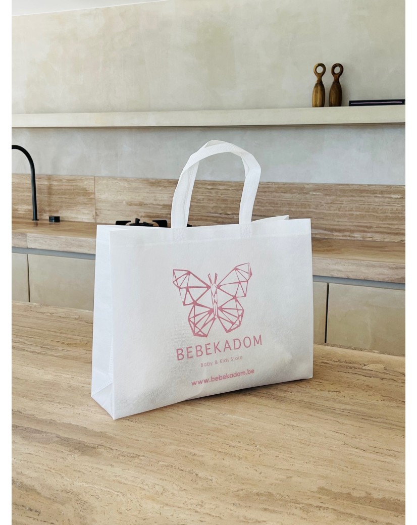 Low-cost, eco-friendly personalized white fabric bag