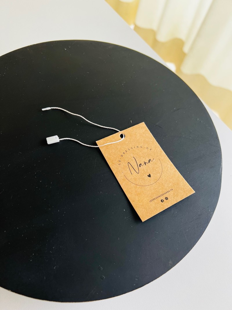Clothing label - Kraft with cord