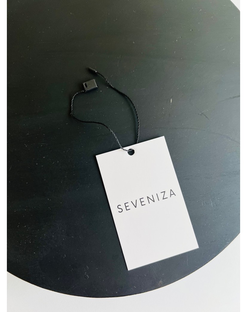 Clothing label - White with cord