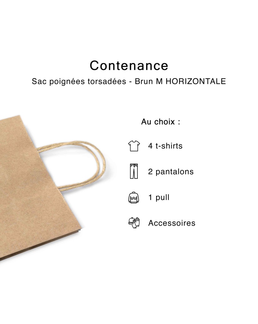 Kraft Bag M Horizontal – Practical, Pro & Customizable