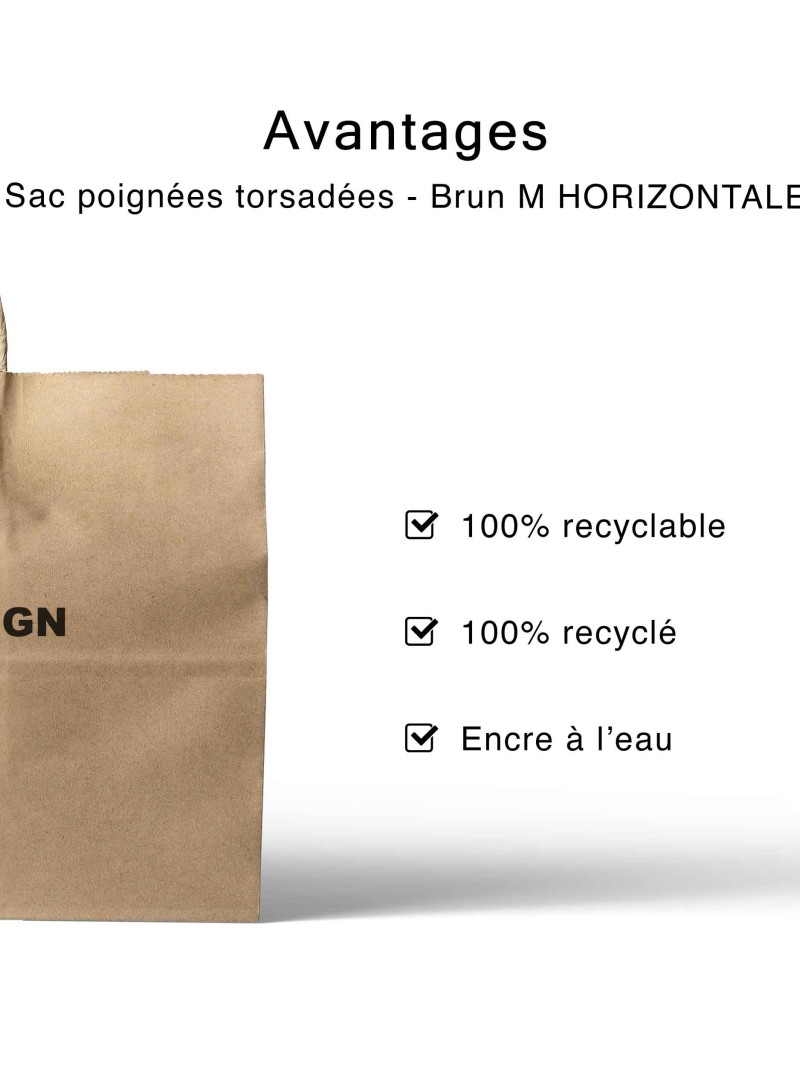 Kraft Bag M Horizontal – Practical, Pro & Customizable