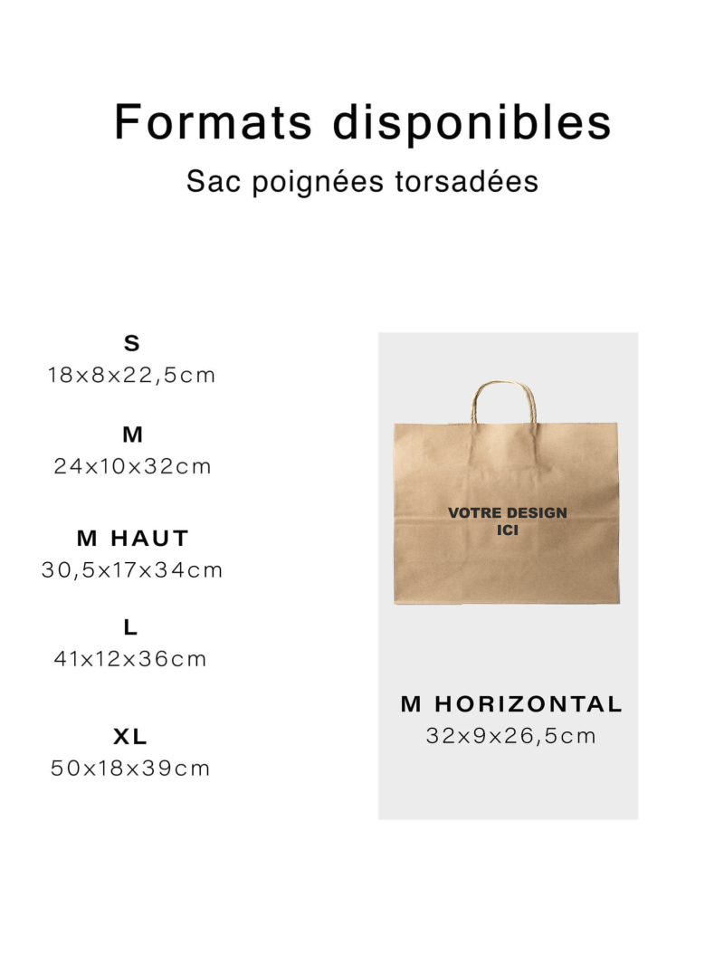 Kraft Bag M Horizontal – Practical, Pro & Customizable