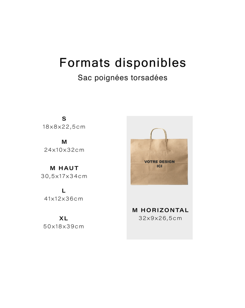 Kraft Bag M Horizontal – Practical, Pro & Customizable