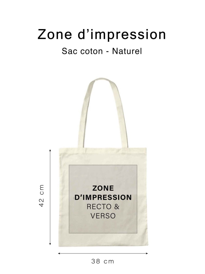 TOTEBAG "PARIJS" NATUREL (38X42CM)