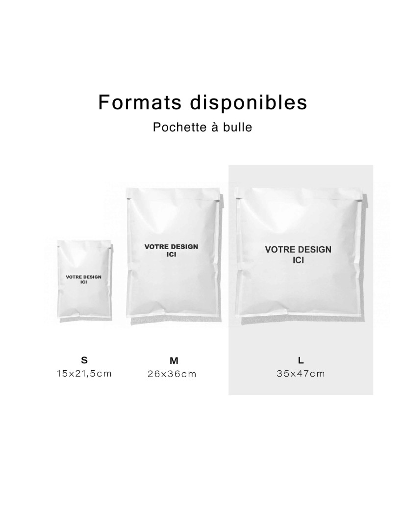 LUCHTKUSSEN ENVELOP WIT - L (35X47CM)