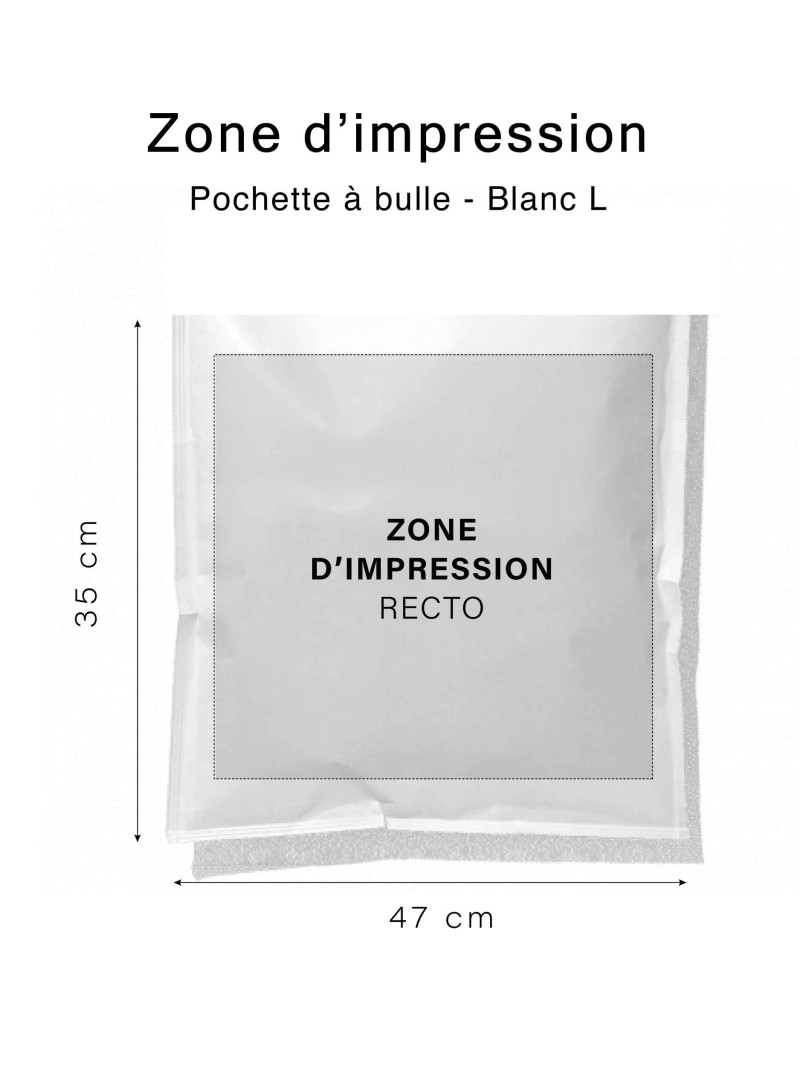 LUCHTKUSSEN ENVELOP WIT - L (35X47CM)