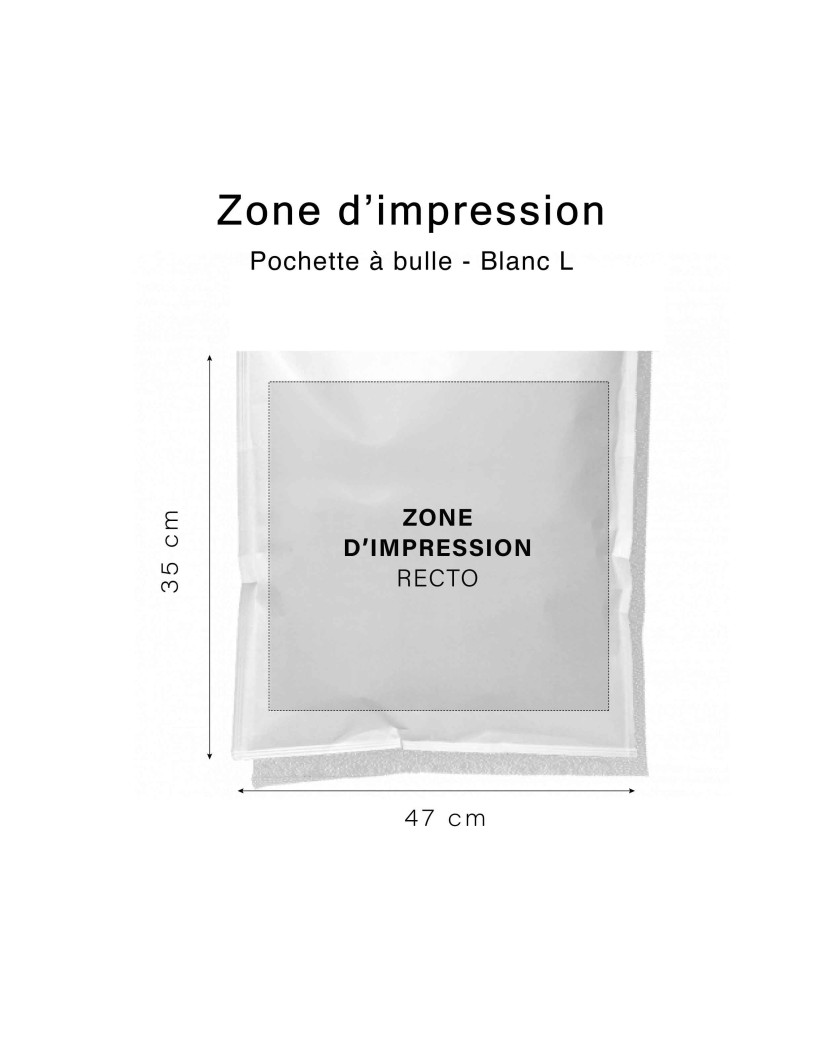 LUCHTKUSSEN ENVELOP WIT - L (35X47CM)