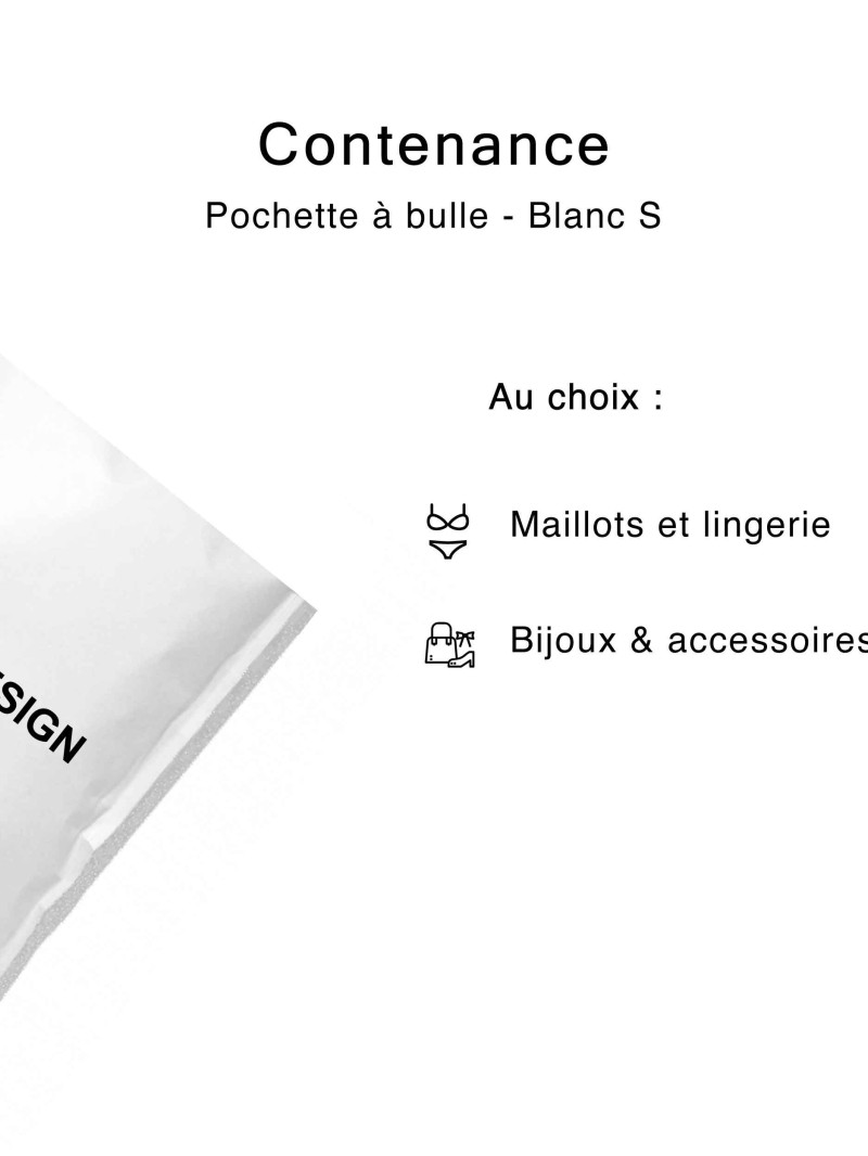 Bubble pouch - White S
