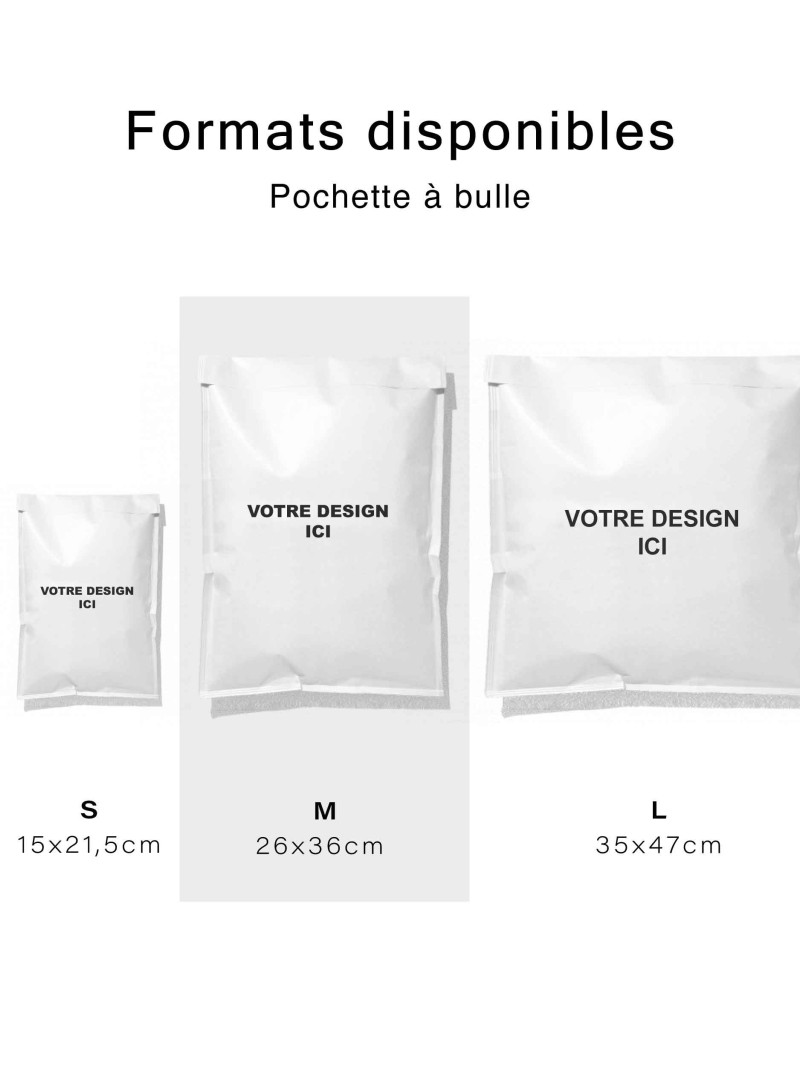 Luftpolstertasche - Weiß M