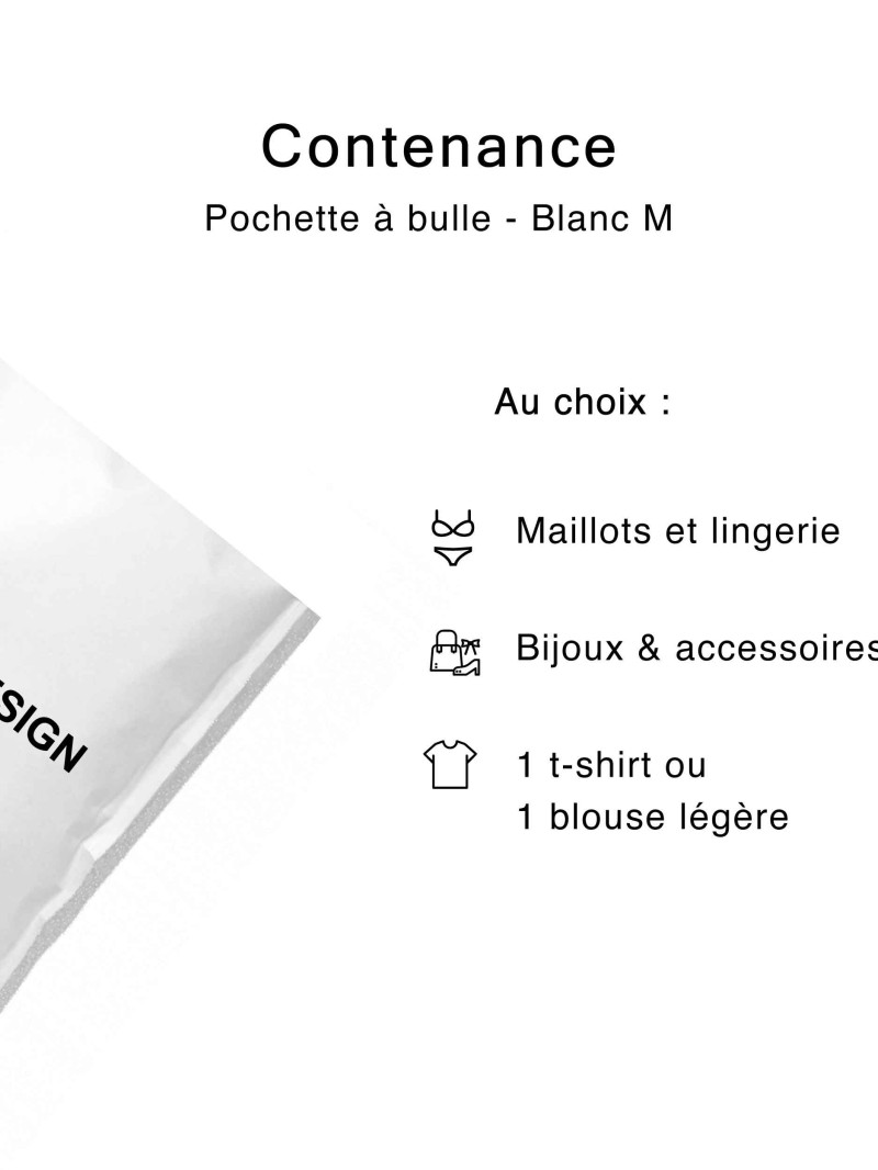 Bubble pouch - White M