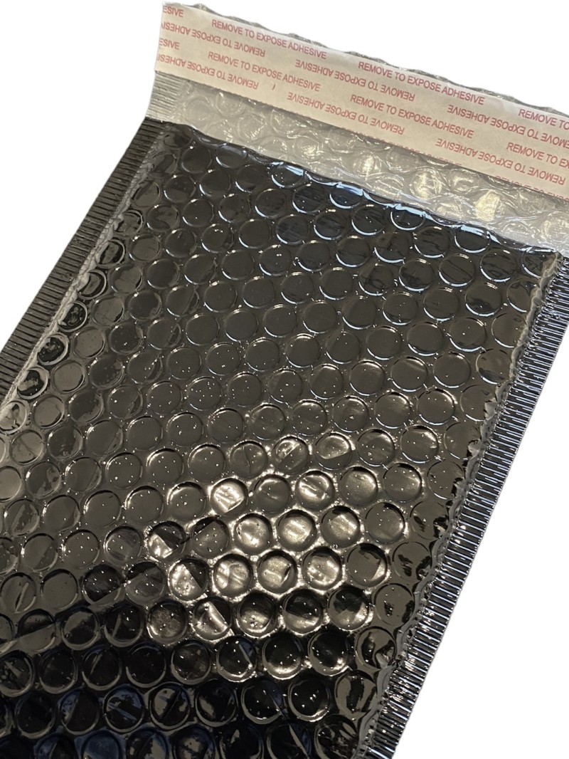 Bubble Envelopes - Glossy Black size S